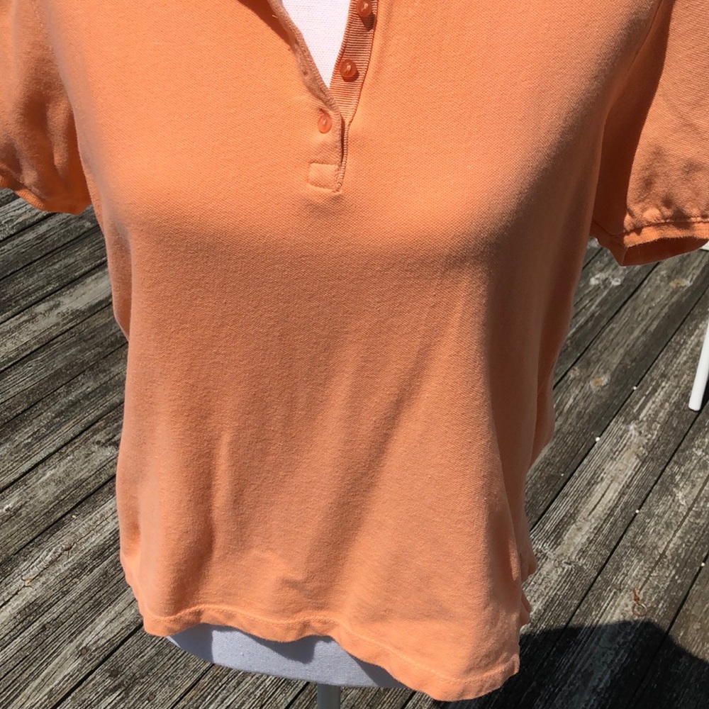Beautiful melon colored polo! - Picture 3 of 5